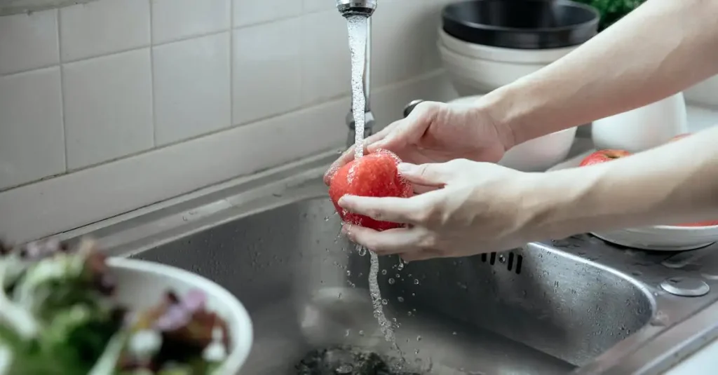 Fruit en groenten wassen en voedselveiligheid