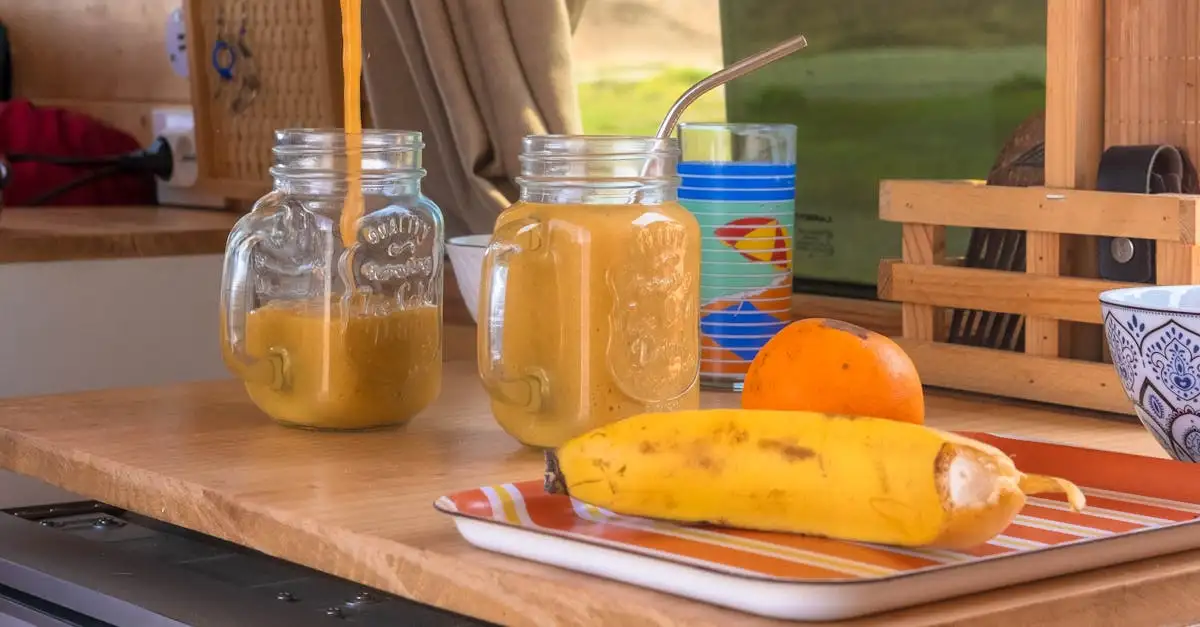 Fruit in smoothies