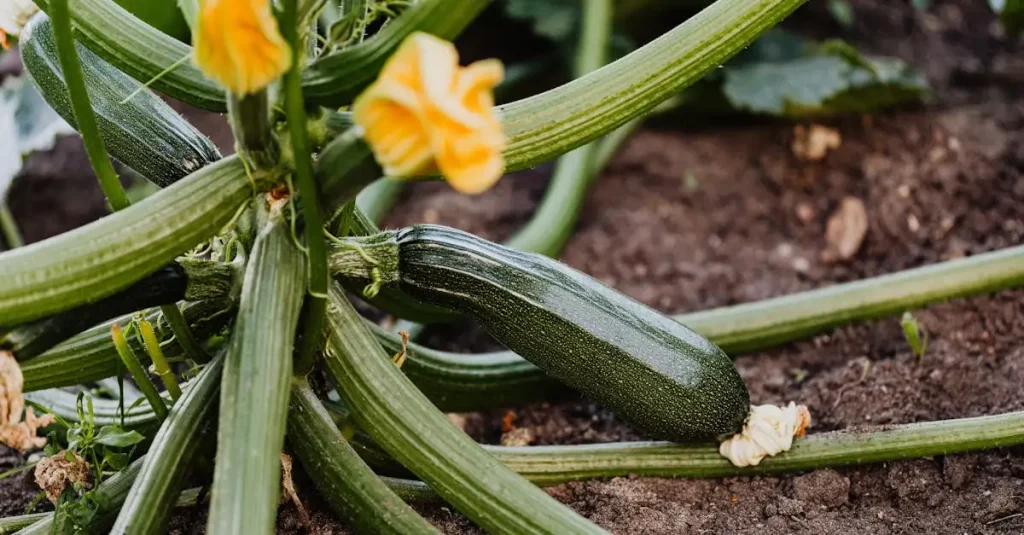 Hoe groeit een courgette