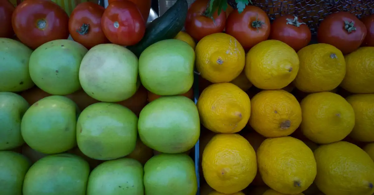 Zure smaken combineren met zoet fruit